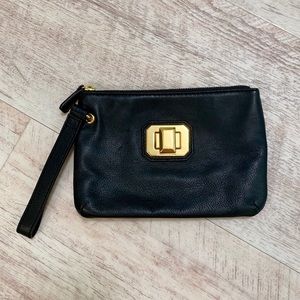 Juicy Couture Leather Latch Lock Wristlet